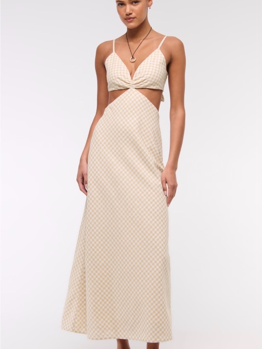 The A&F Julia Slip Cutout Maxi Dress